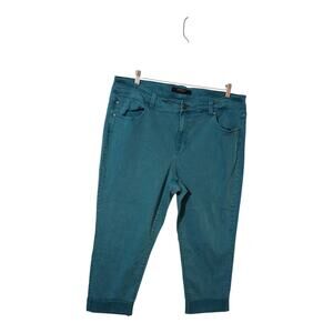 Liverpool‎ Los Angeles Belinda Crop Lake Blue Women's Size 20W LY2150WF EUC